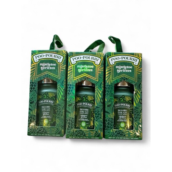3 POO-POURRI  Mistletoe Spritzes Cypress Cedar Smoked Vanilla Toilet Spray 2 oz - Picture 1 of 4